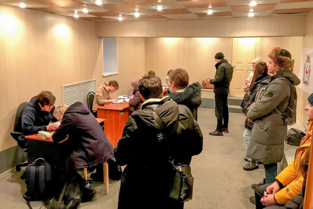 Сбор подписей за&nbsp;Бориса Надеждина в&nbsp;Нижнем Новгороде. Фото: сообщество в&nbsp;VK&nbsp;«Штаб Надеждина&nbsp;| Нижний Новгород».