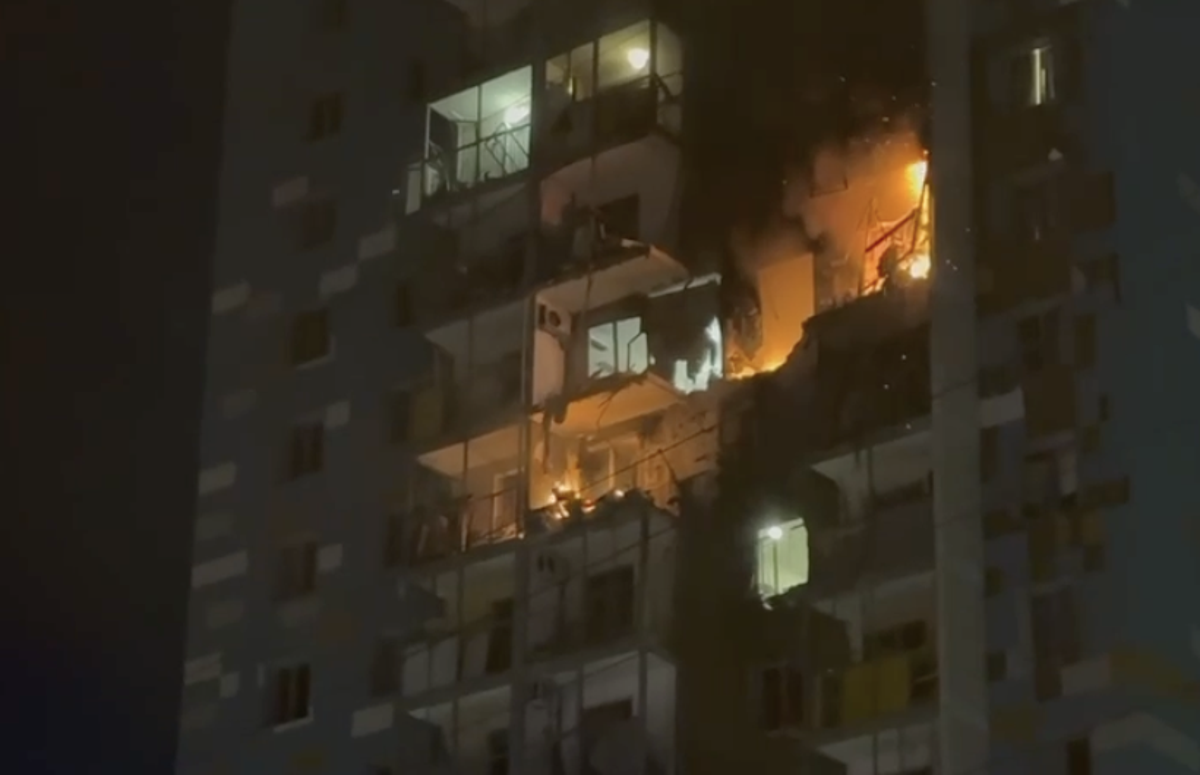 Пожар в&nbsp;жилом доме в&nbsp;Подмосковье в&nbsp;результате попадания БПЛА