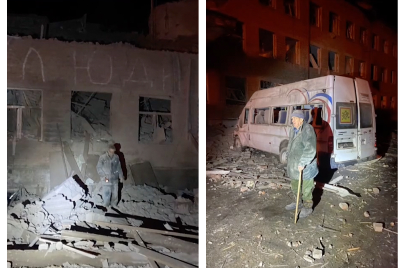 Разрушенный интернат в&nbsp;Судже после прилета авиабомбы