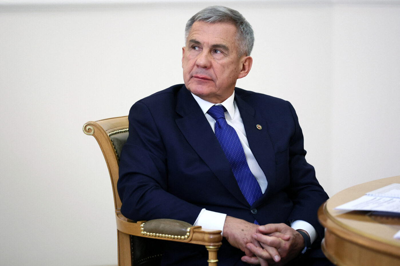 Глава Республики Татарстан Рустам Минниханов принимает участие во&nbsp;встречи с&nbsp;Владимиром Путиным в&nbsp;Казани