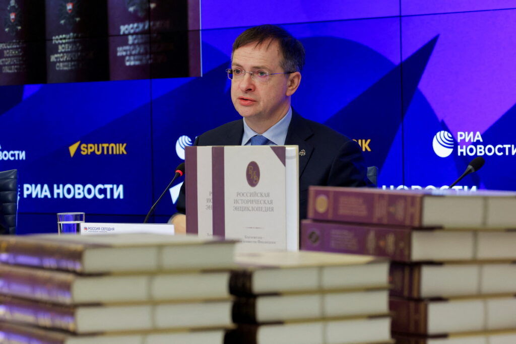 Ещё на&nbsp;посту министра культуры Владимир Мединский возглавил основанное Путиным Российское военно-историческое общество