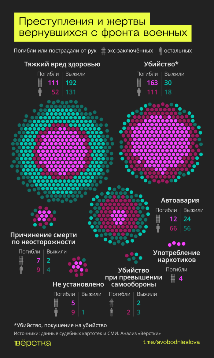 In&nbsp;nearly four years of&nbsp;war with Ukraine, veterans of&nbsp;the “special military operation” who have returned from the front have killed or&nbsp;injured more than 1,000&nbsp;people